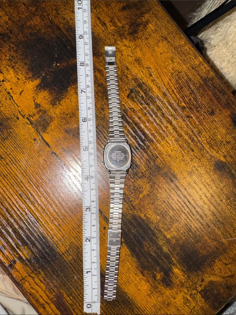 Casio Black & Silver Digital Bracelet Watch